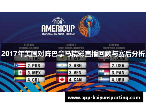 2017年美国对阵巴拿马精彩直播回顾与赛后分析