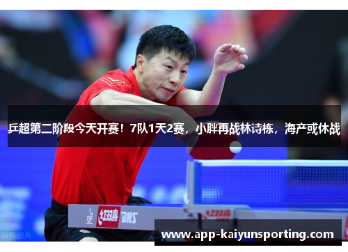 乒超第二阶段今天开赛！7队1天2赛，小胖再战林诗栋，海产或休战